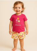Victor And Jane - Printed T-Shirt And Shorts Pyjama Set