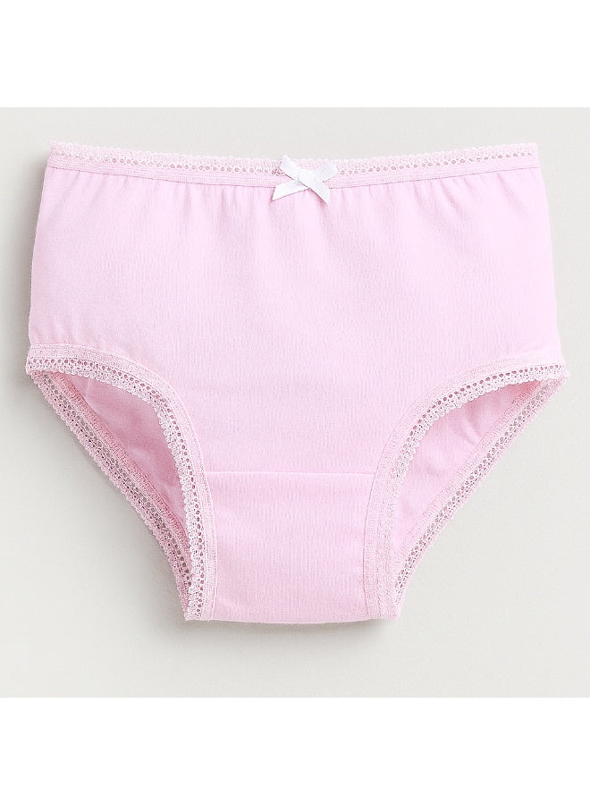 3-Pack Briefs for Girls – Soft Cotton Pastel Underwear Set