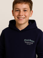 Boys' Navy "French Riviera Royal Athl" Hooded Sweatshirt