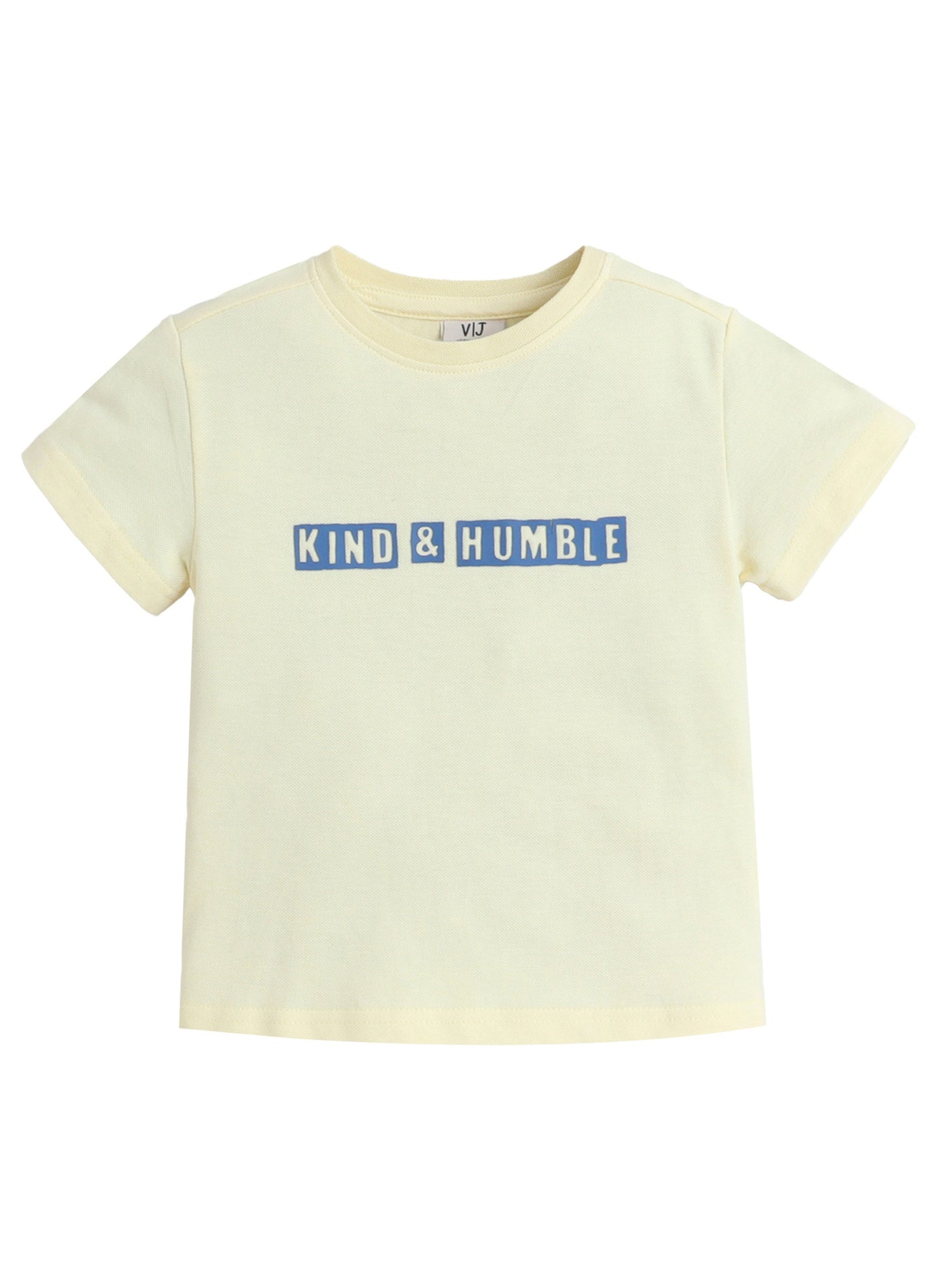 Junior Boys Slogan Print Cotton T-Shirt - Yellow