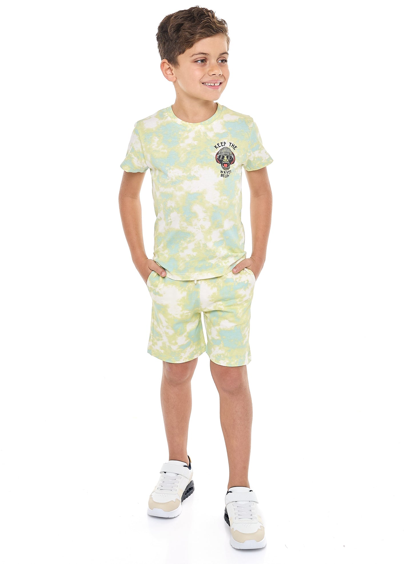 Victor and Jane Boys' 2PC Set – Fearless-Off White & Black