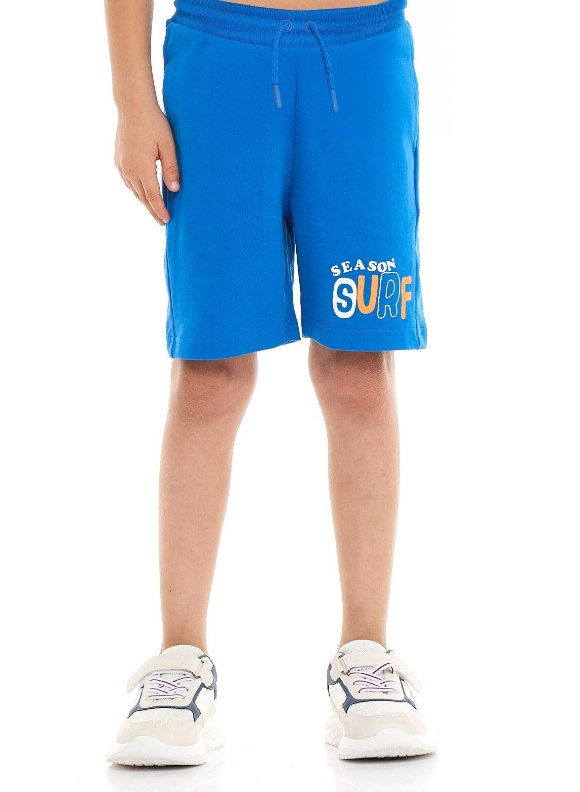 Victor and Jane Classic Royal Blue Cotton T-Shirt & Pull-On Shorts Set