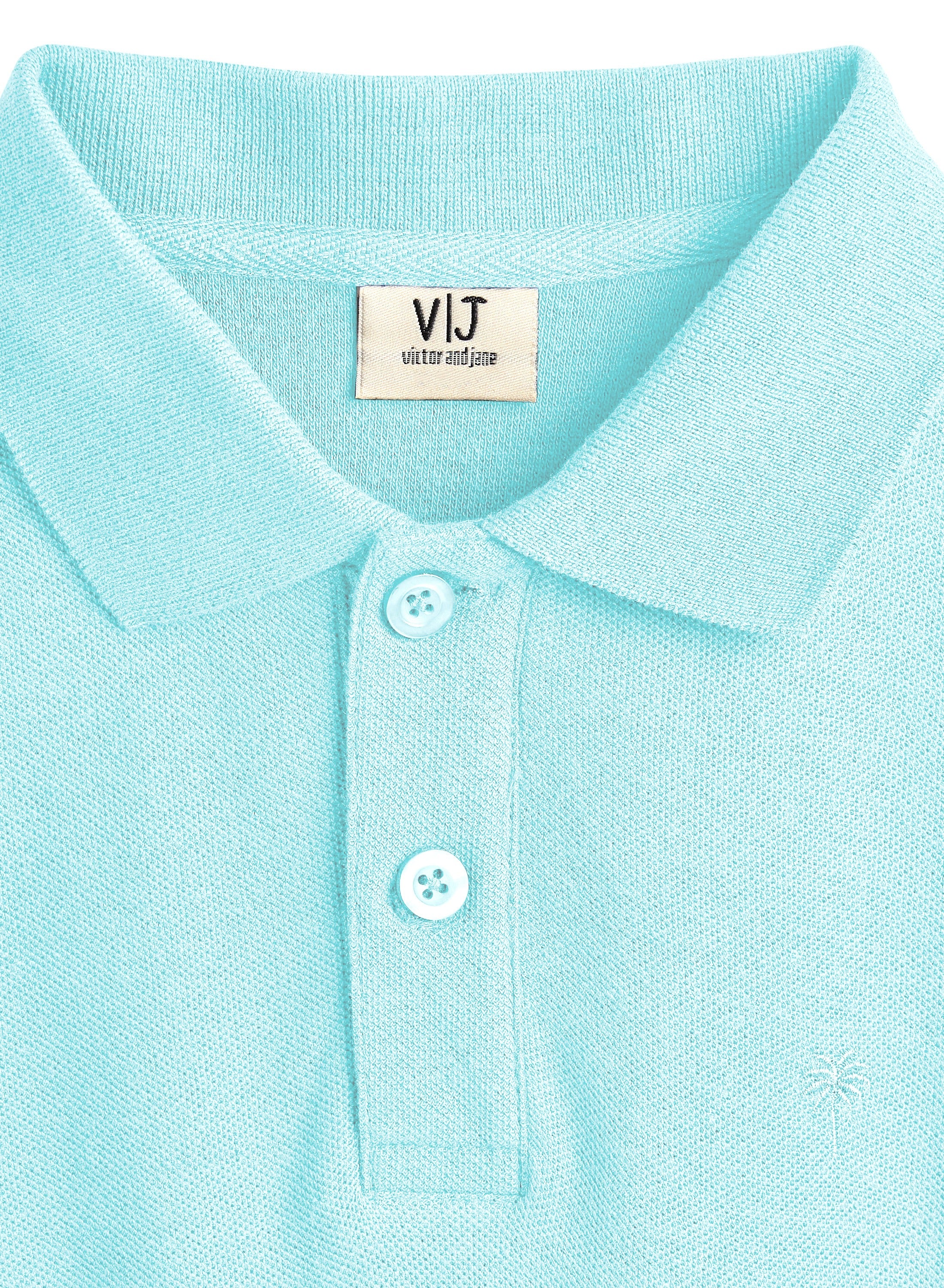 Junior Boys Classic Polo T-Shirt -Light  Blue
