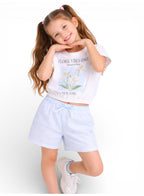 Girls Graphic T Shirt Set