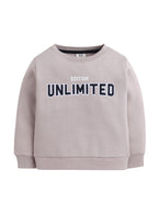 Boys' Beige "Unlimited Edition" Graphic Sweatshirt