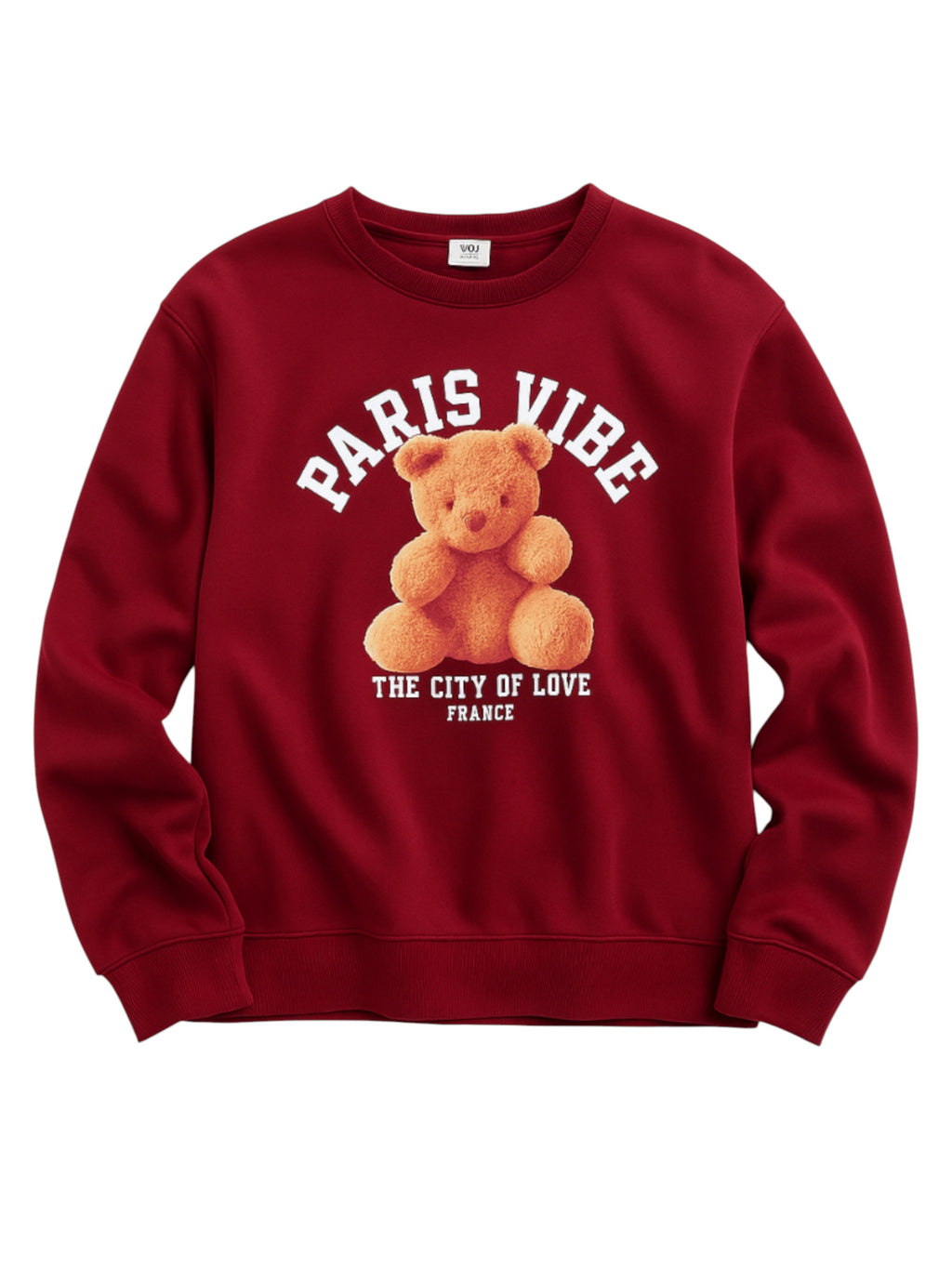Paris Vibe Graphic Sweatshirt “ 100% Cotton Fleece | Puff Print |