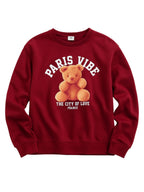 Paris Vibe Graphic Sweatshirt “ 100% Cotton Fleece | Puff Print |