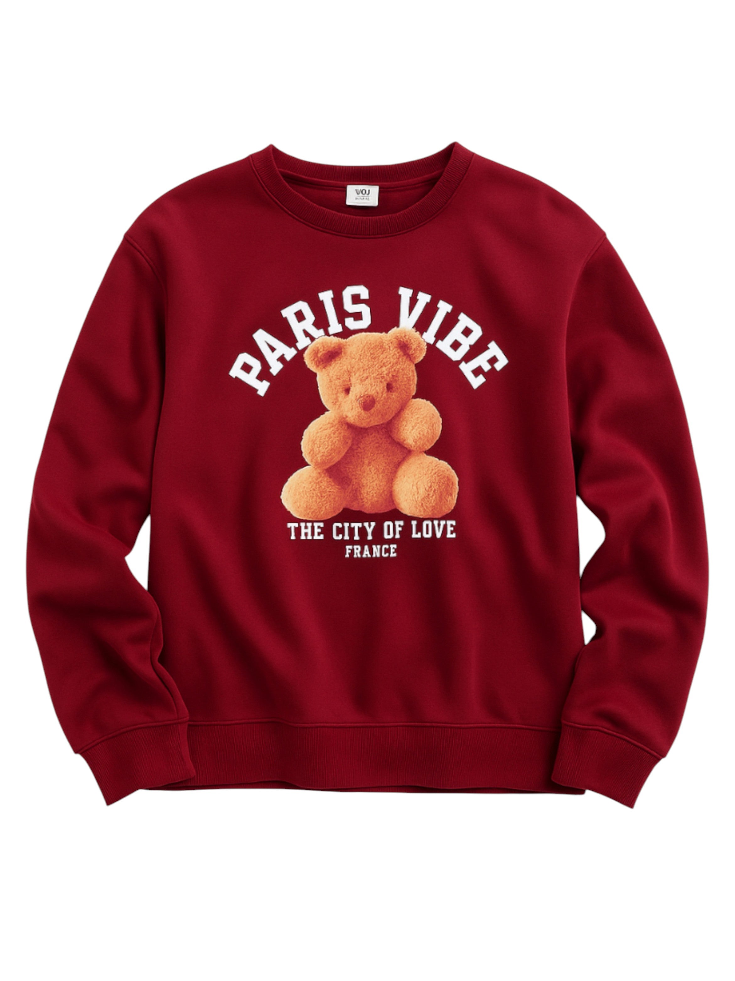 Paris Vibe Graphic Sweatshirt “ 100% Cotton Fleece | Puff Print |
