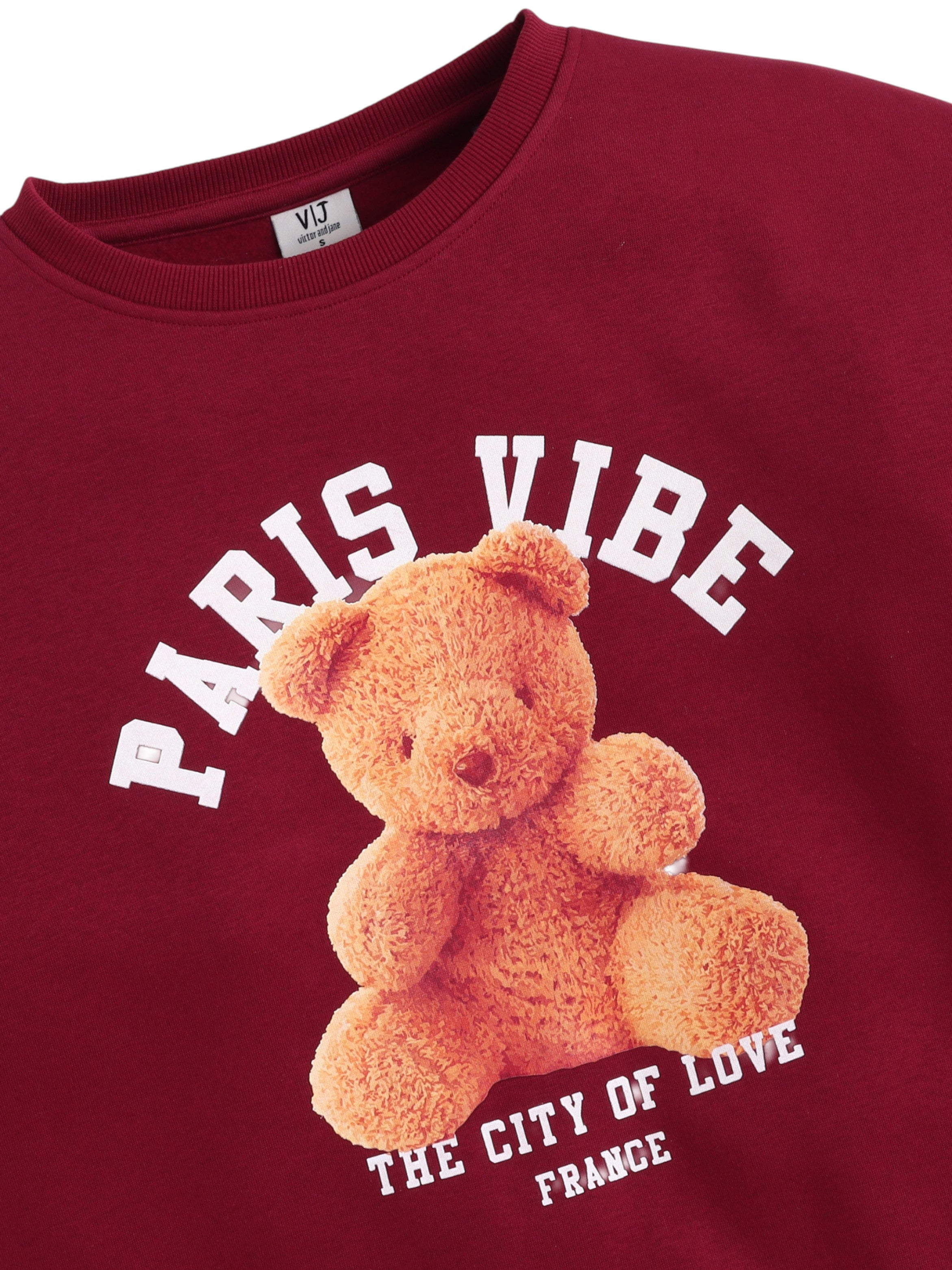 Paris Vibe Graphic Sweatshirt “ 100% Cotton Fleece | Puff Print |