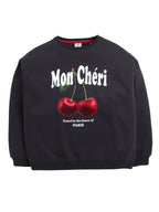 Mon Chã©Ri Cherry Print Sweatshirt “ 100% Cotton Fleece | Puff Print |