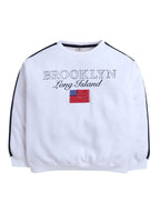 Brooklyn Graphic Sweatshirt “ Off White | 100% Cotton Fleece |