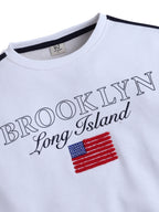 Brooklyn Graphic Sweatshirt “ Off White | 100% Cotton Fleece |