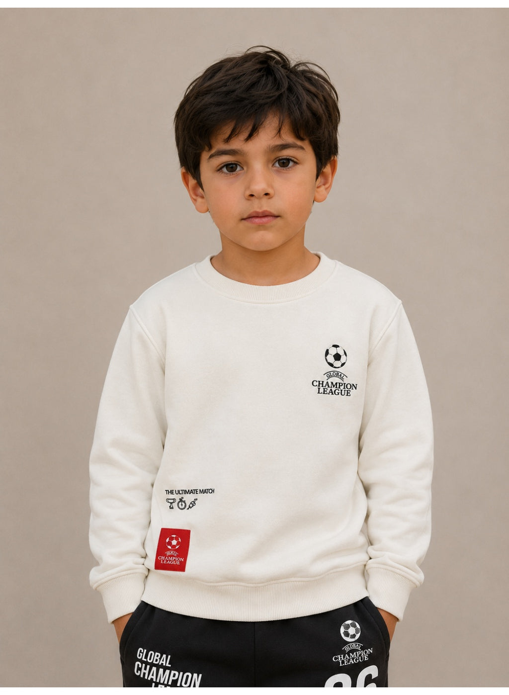 Boys’ Graphic Sweatshirt and Jogger Set