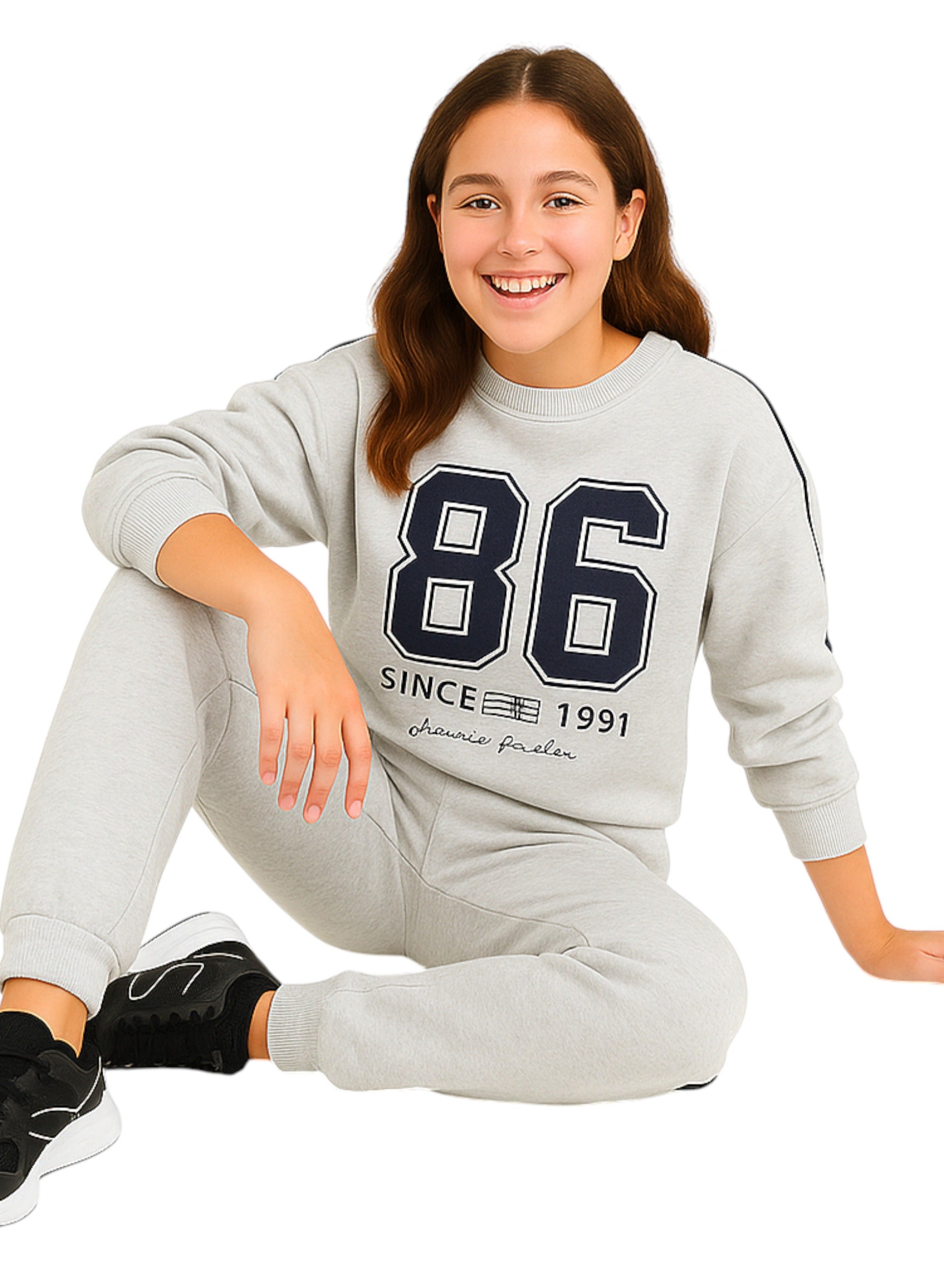 Girls Œsince 1968� Number 86 Cotton Fleece 2-Piece Set