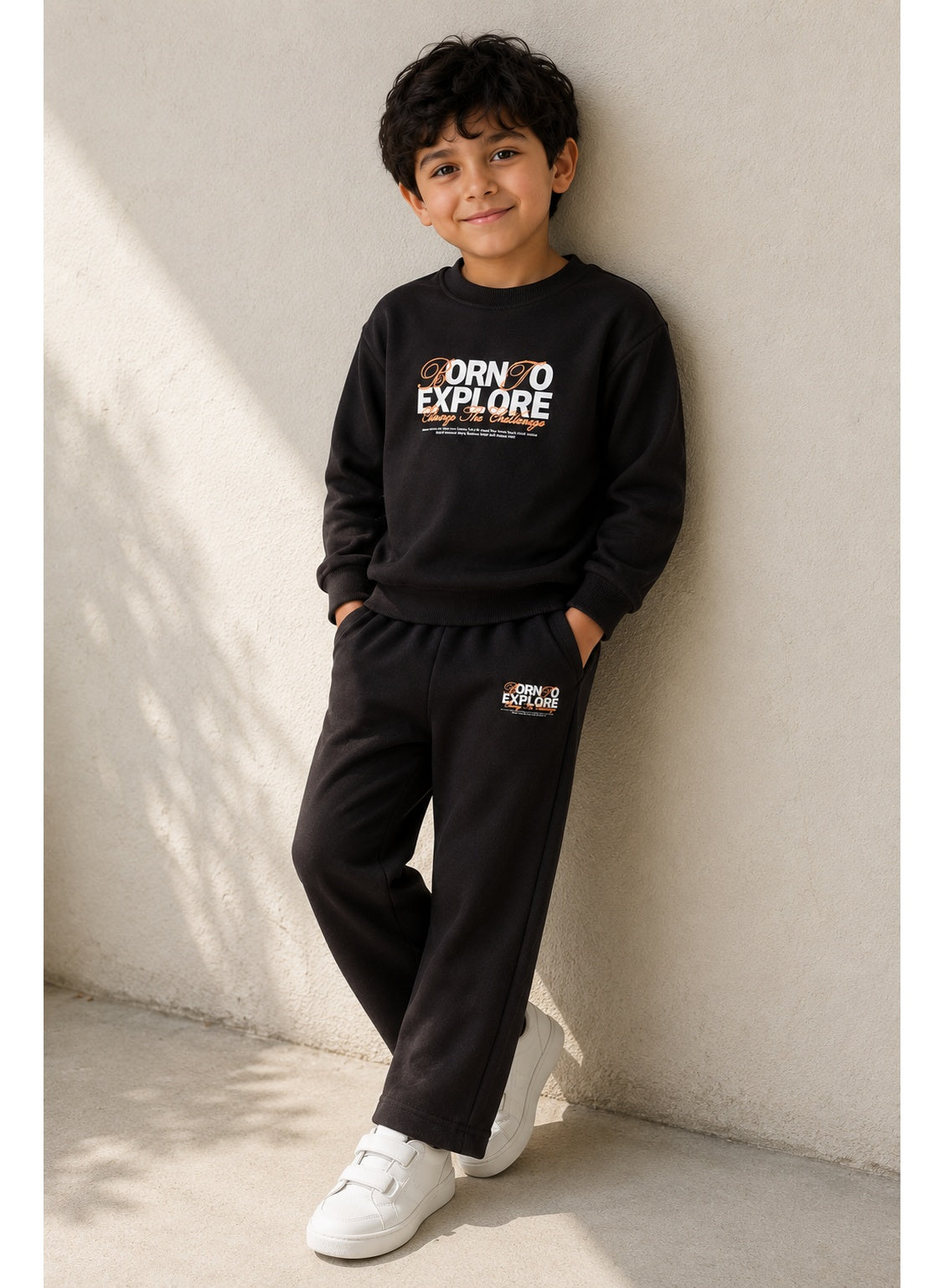Boys’ Graphic Sweatshirt and Jogger Set