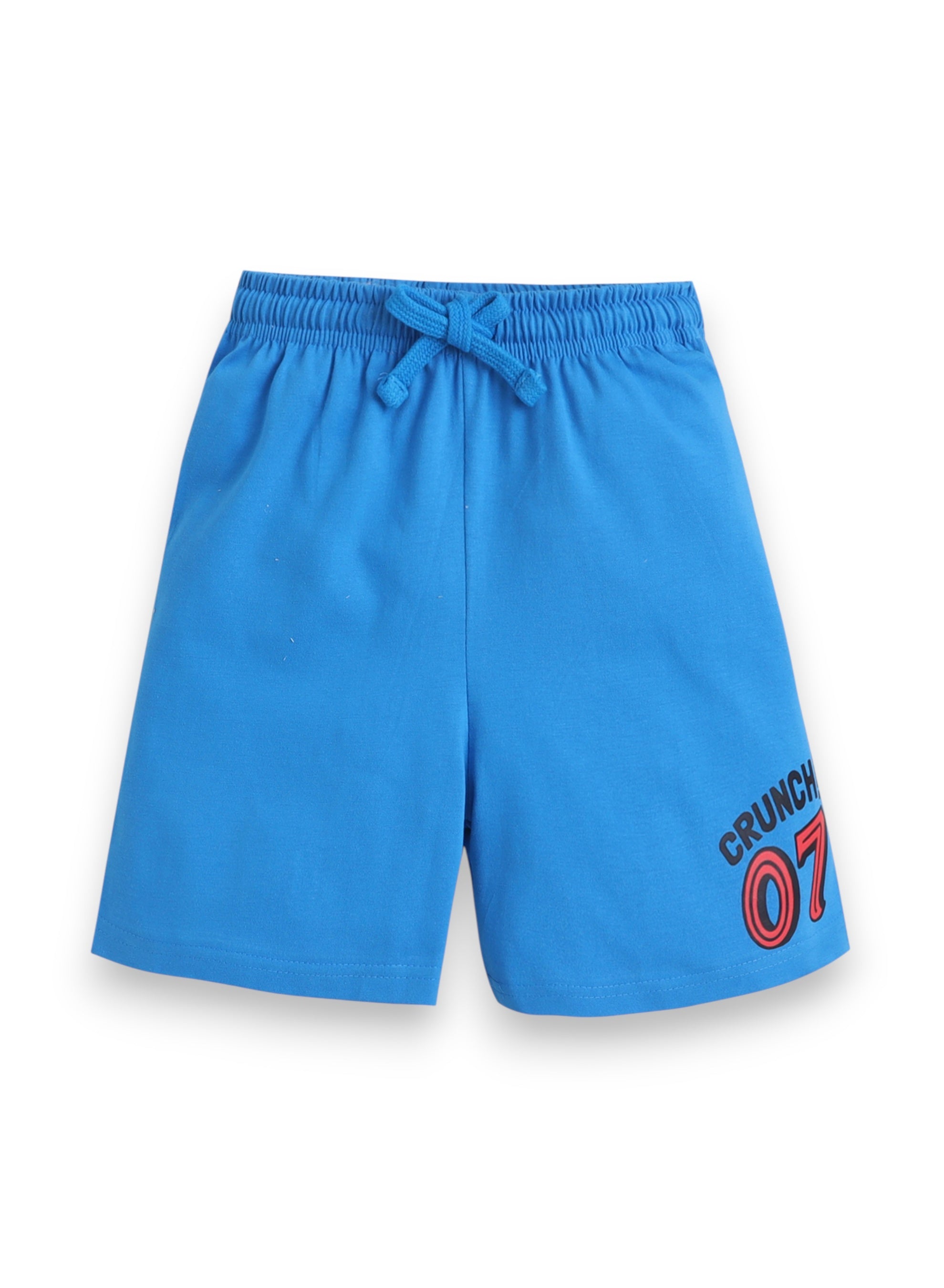 Boys Racing Car Print Cotton Pajama Set “ T-Shirt & Shorts Nightwear