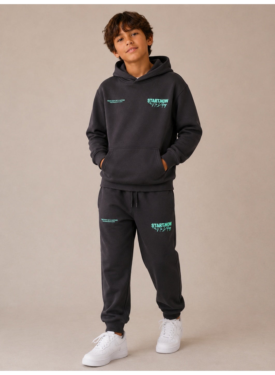 Boys’ Sweatshirt Hoodie and Jogger Pants Set