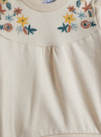 Embroidered Pants Top Set