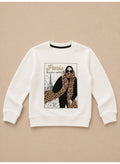 Girls Graphic Sweatshirt and Wide Leg Pants Set