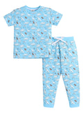 Victor And Jane - All-Over Printed T-Shirt And Pyjama Set