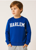 Boys' Blue "Harlem" Graphic Sweatshirt