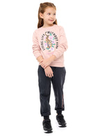 Graphic And Glitter Printed Sweatshirt