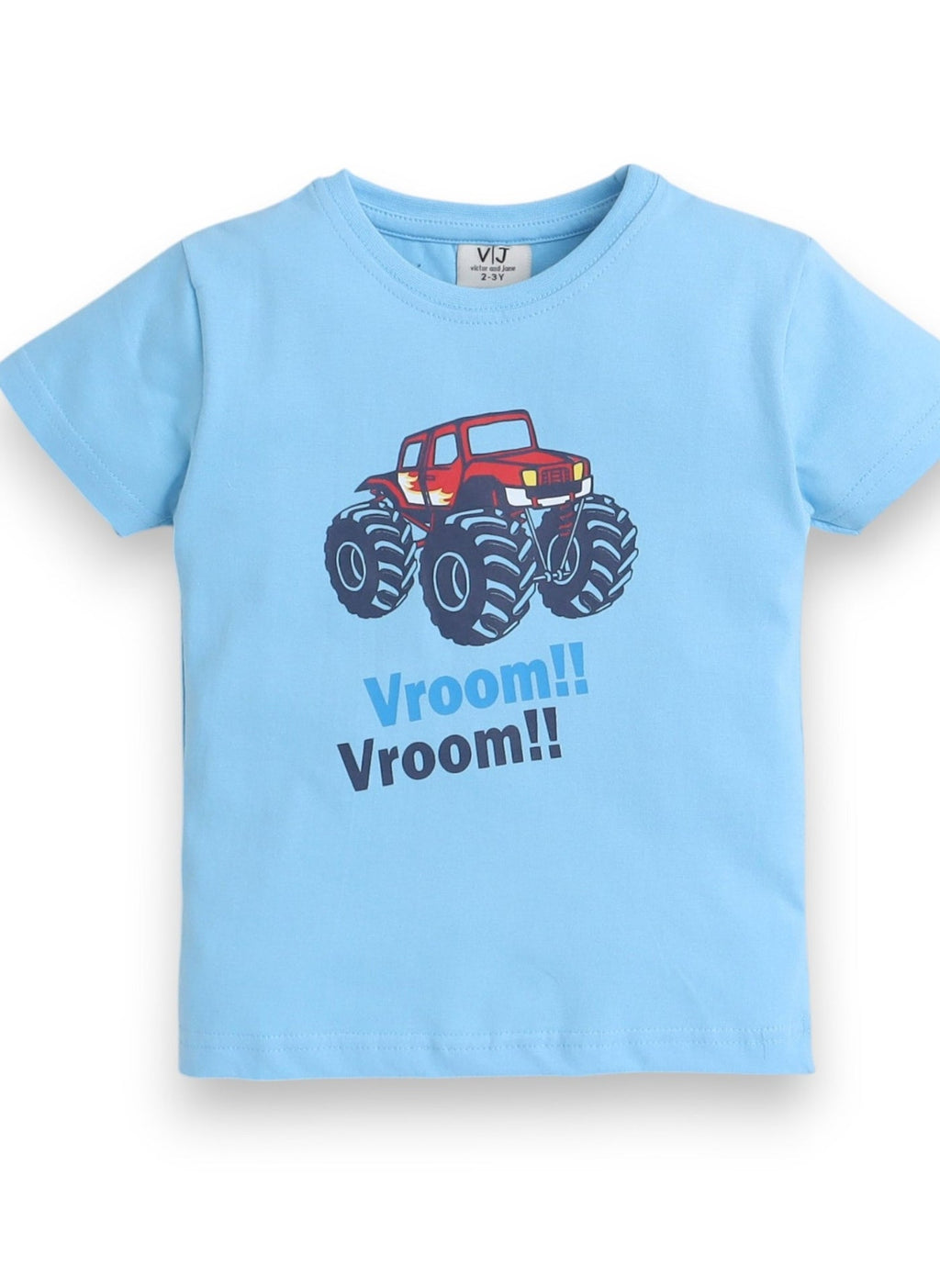 Victor And Jane - Printed T-Shirt And All-Over Printed Shorts Pyjama Set