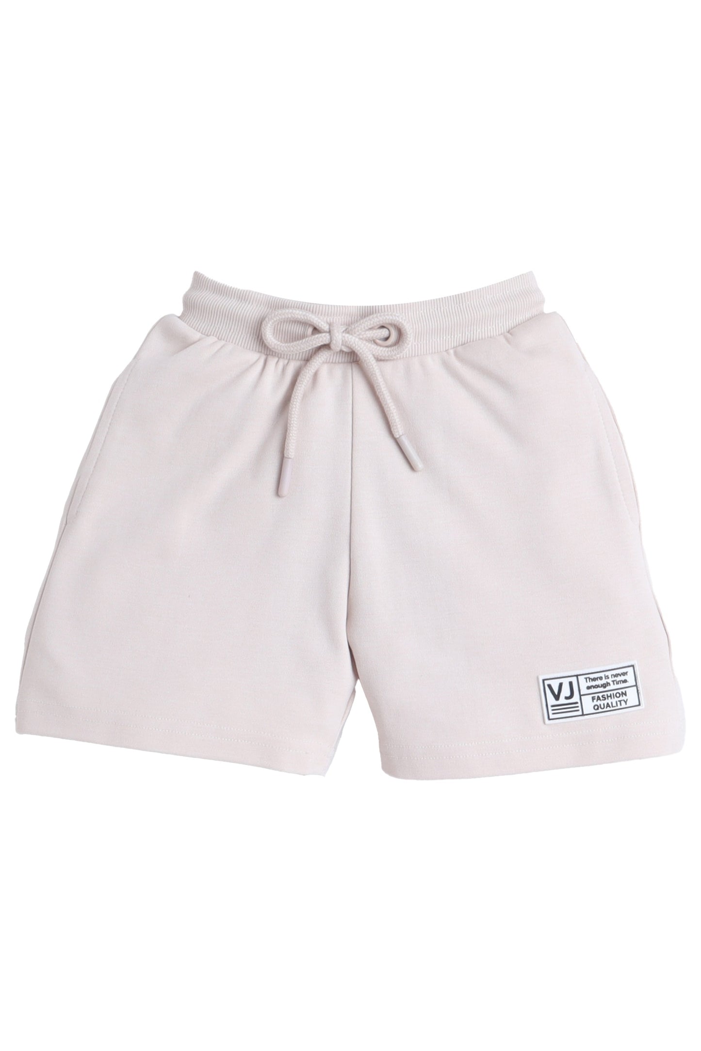 Boys Cotton Interlock Tee & Shorts Set – Sand