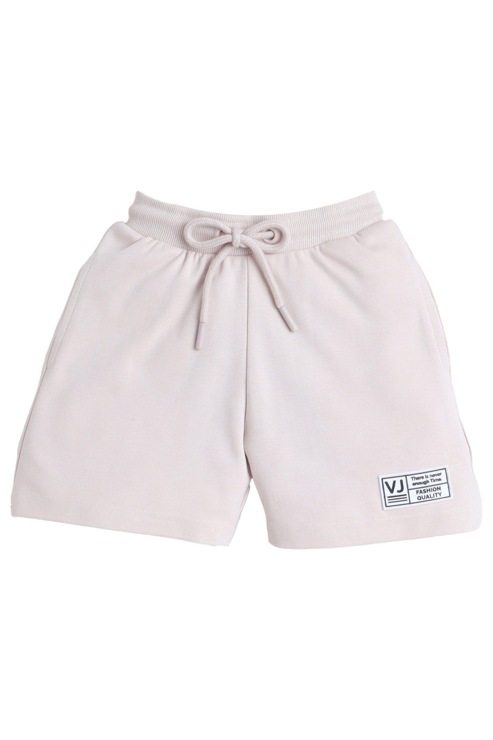 Boys Cotton Interlock Tee & Shorts Set “ Sand