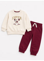 Girls 2-Piece Graphic Sweatshirt & Jogger Pants Set