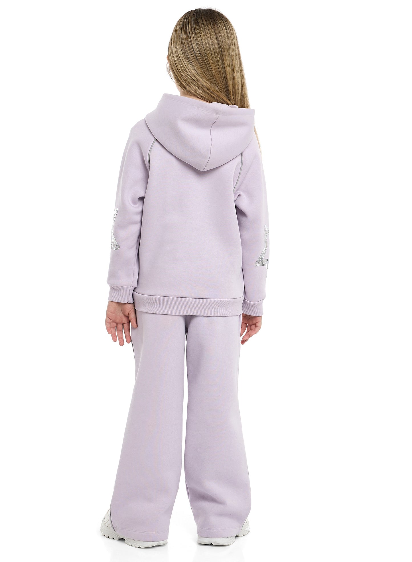 Girls Starstruck Fleece Tracksuit – Lilac 2-Piece Set