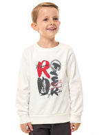 Boys' 2-Piece Printed Graphic Sweatshirt And Jogger Set