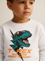 Boys' Off-White "T-Rex Adventure" Graphic Sweatshirt