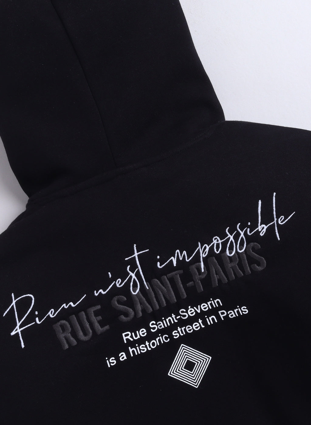 Boys' Black "Blue Saint Paris" Graphic Hoodie