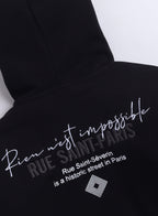 Boys' Black "Blue Saint Paris" Graphic Hoodie