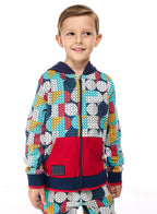 Boys' 2-Piece Printed Fullzipper Hoodie And Jogger Set Multi