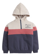 Print Fleece Colorblock