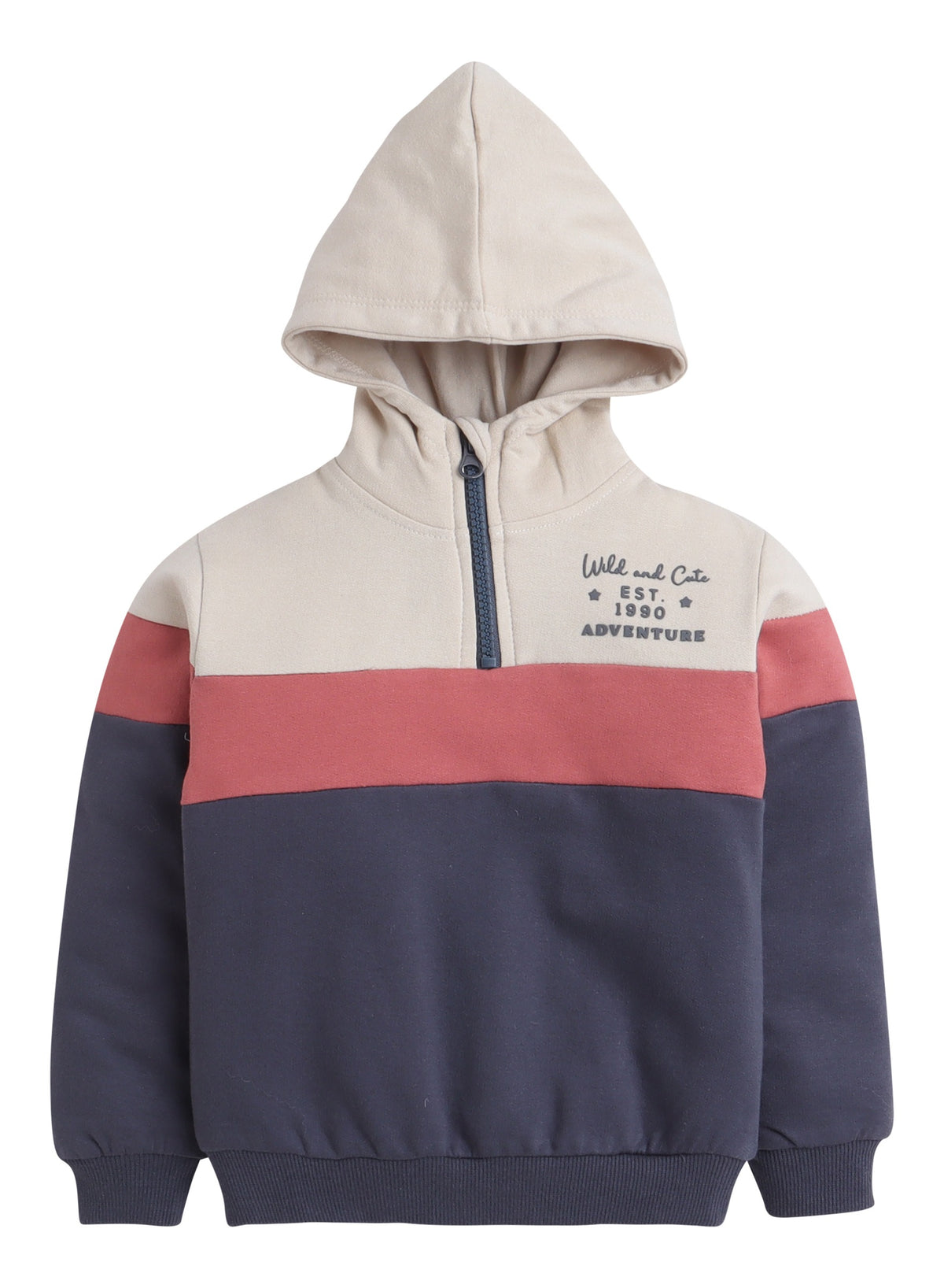 Print Fleece Colorblock