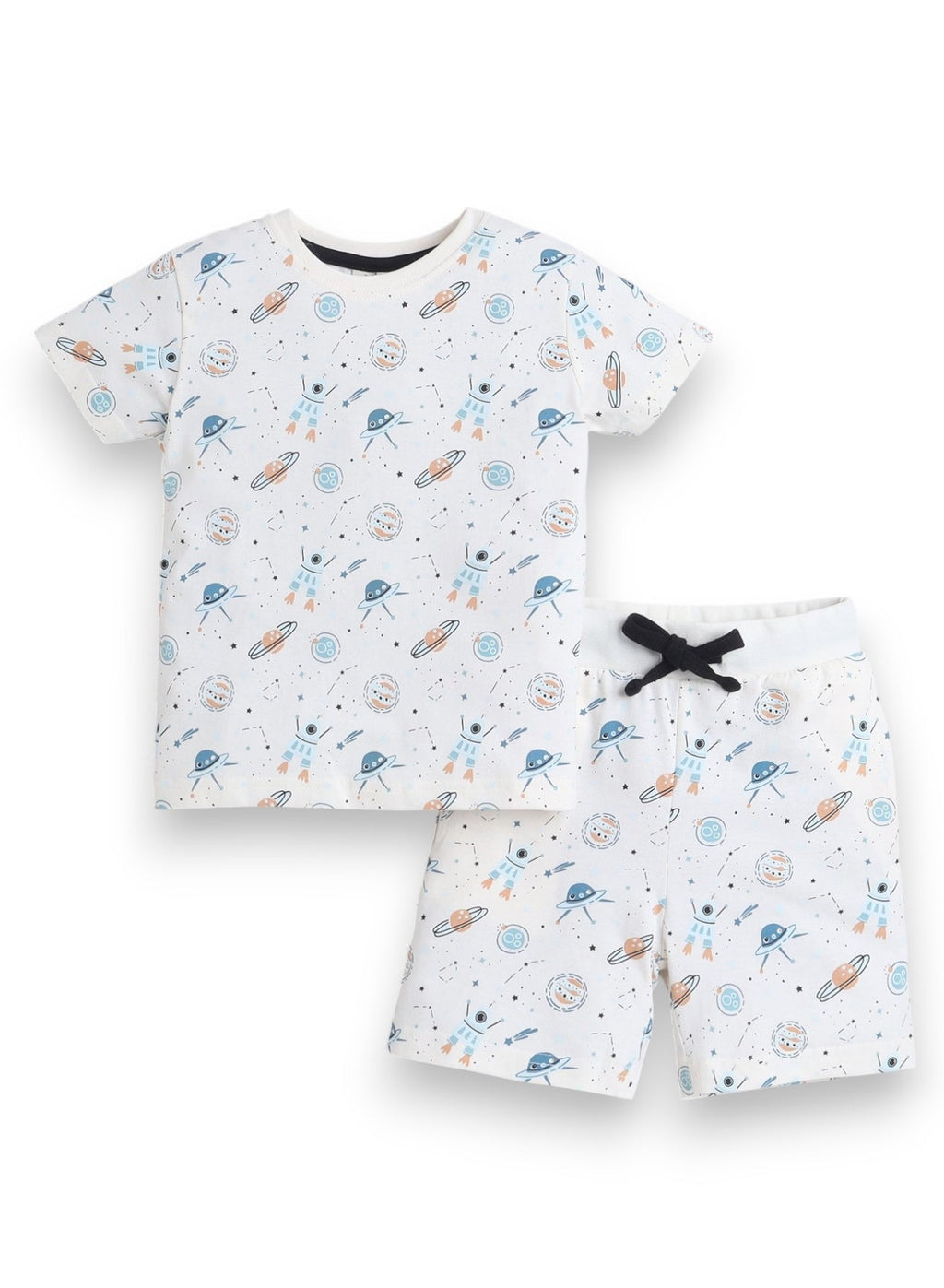 Victor And Jane - All-Over Printed T-Shirt And Shorts Pyjama Set