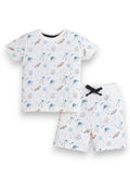 Victor And Jane - All-Over Printed T-Shirt And Shorts Pyjama Set