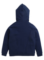 "Navy Hoodie With Drawstring “ 100% Cotton Fleece "