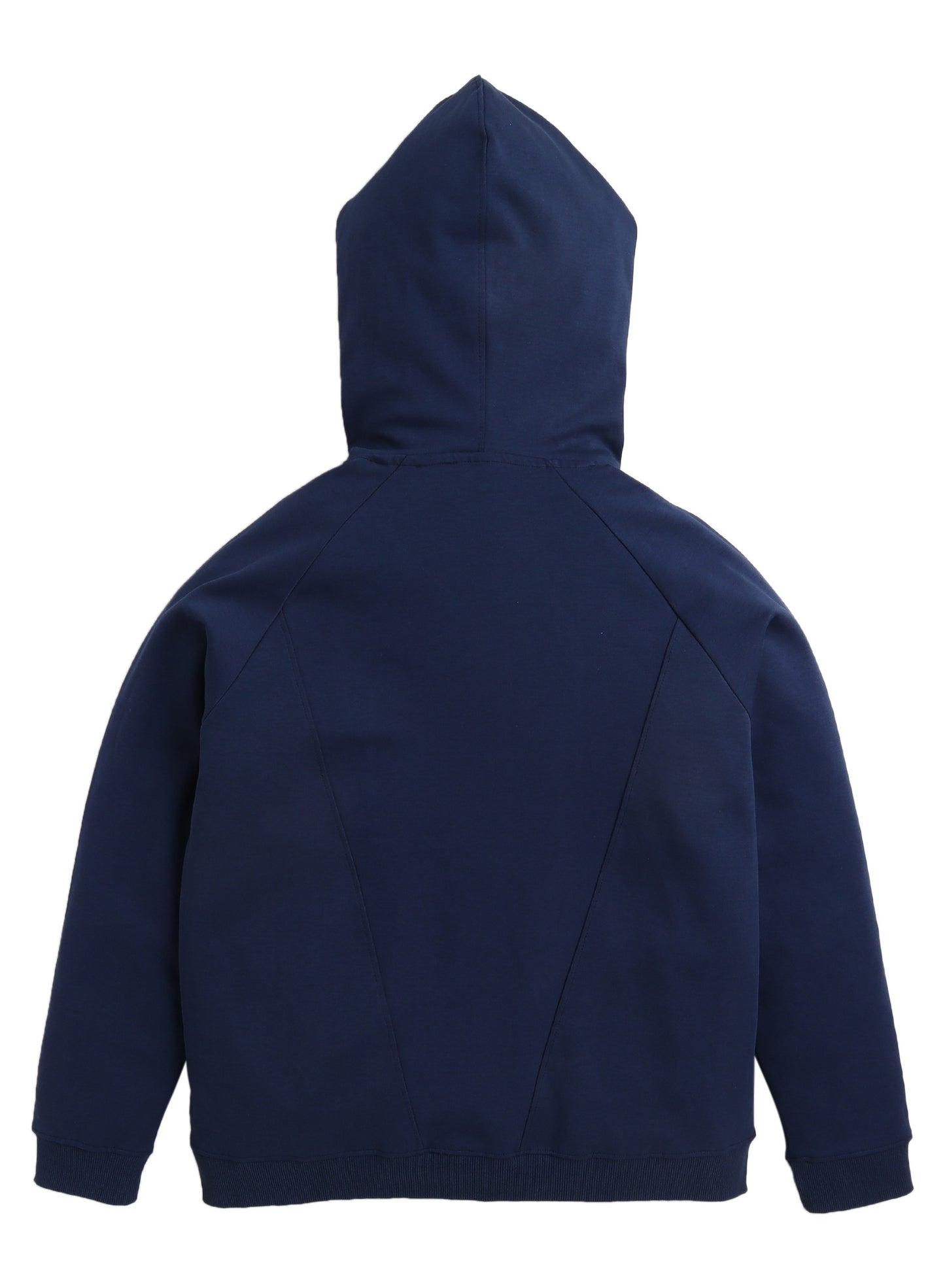 Navy Hoodie with Drawstring – 100% Cotton Fleece