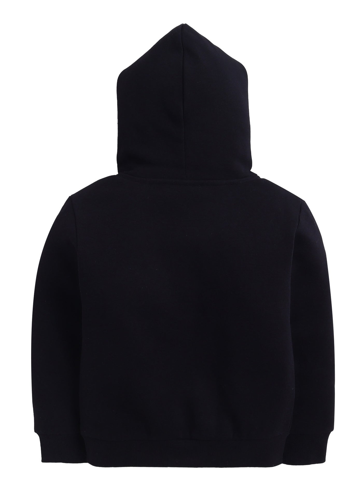 Girls “Girl Wonder” Fleece Hoodie – Black