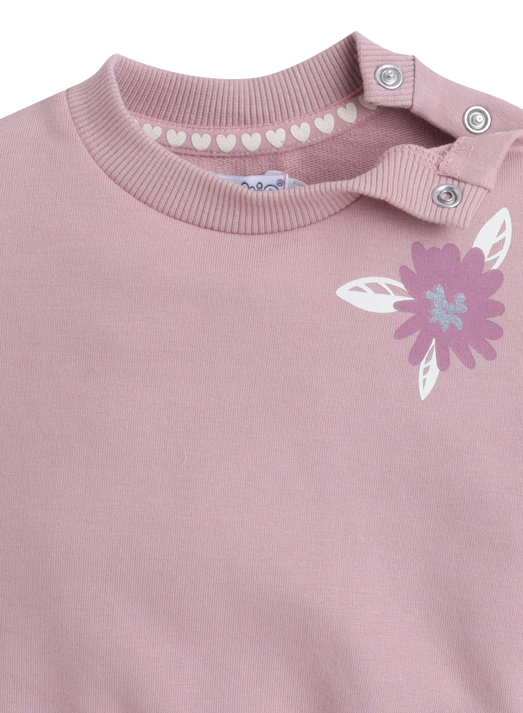 Dirkje Floral Printed Full Sleeves Top With Pant And Headband Set - Pink
