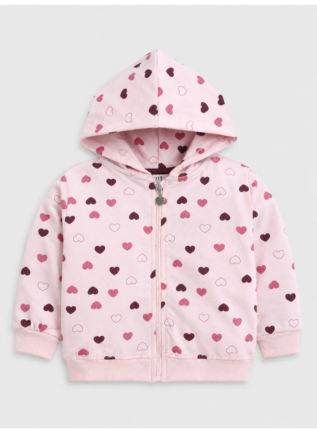 Girls 3-Piece Set – Printed Zip Hoodie, Top & Jogger Pants