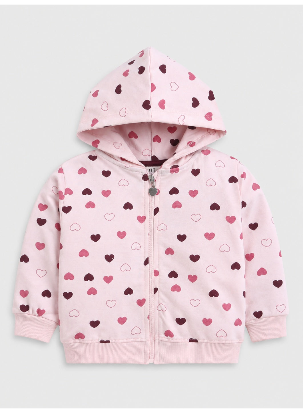 Girls 3-Piece Set – Printed Zip Hoodie, Top & Jogger Pants