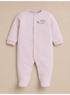 Baby Girls Quilted Footed Coverall 2-Piece Pack