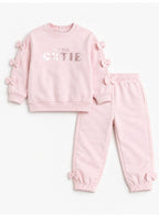 Girls 2-Piece Graphic Sweatshirt & Jogger Pants Set