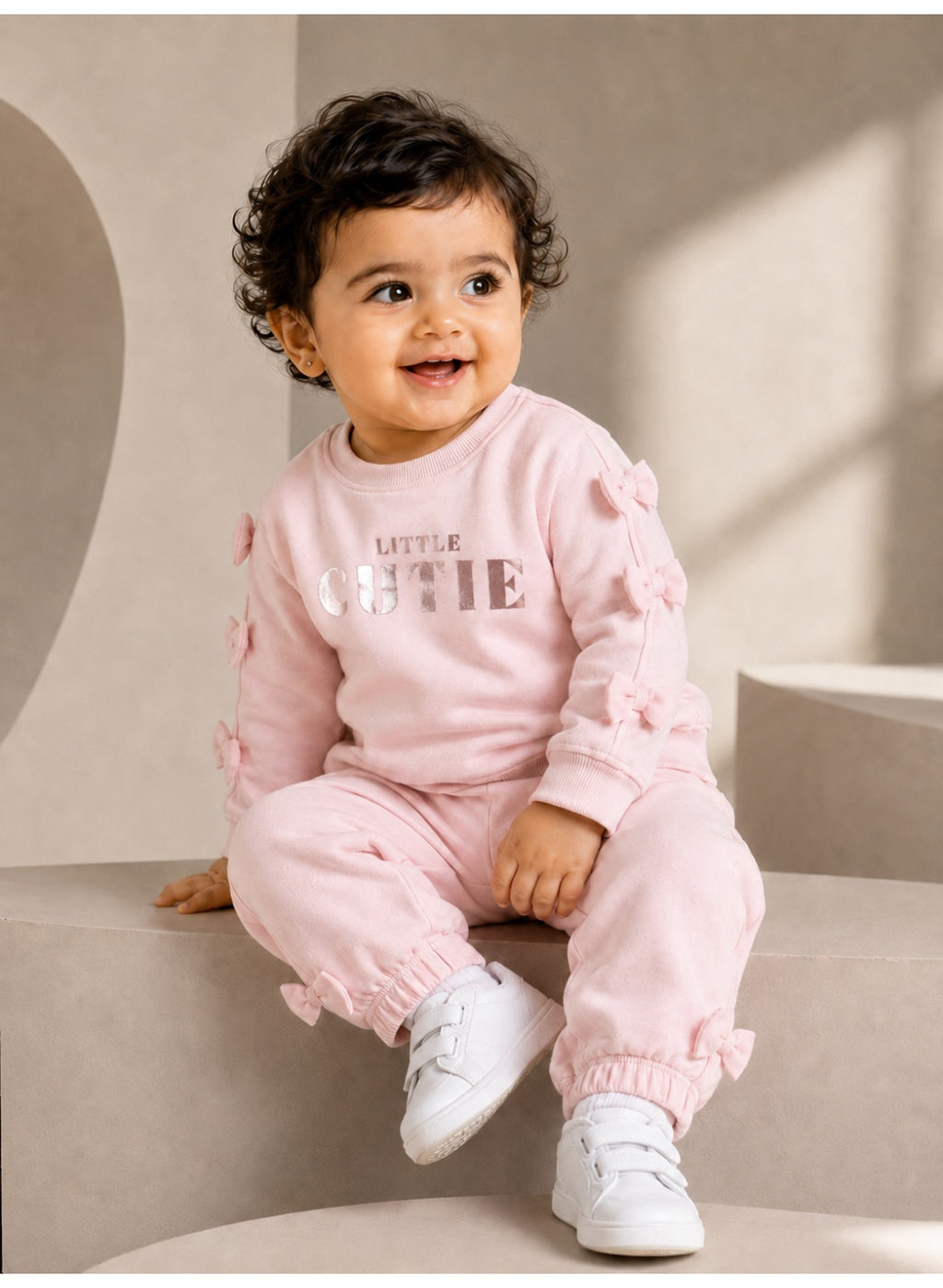 Girls 2-Piece Graphic Sweatshirt & Jogger Pants Set