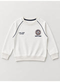 Boys’ Sweatshirt and Jogger Set with Chest Badge Detail
